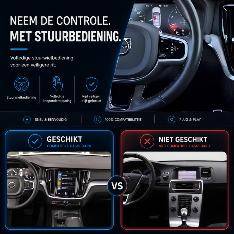 Volvo V60 | 2018 t/m 2021 | CarPlay & Android Auto Box | Sensus Navigation-6