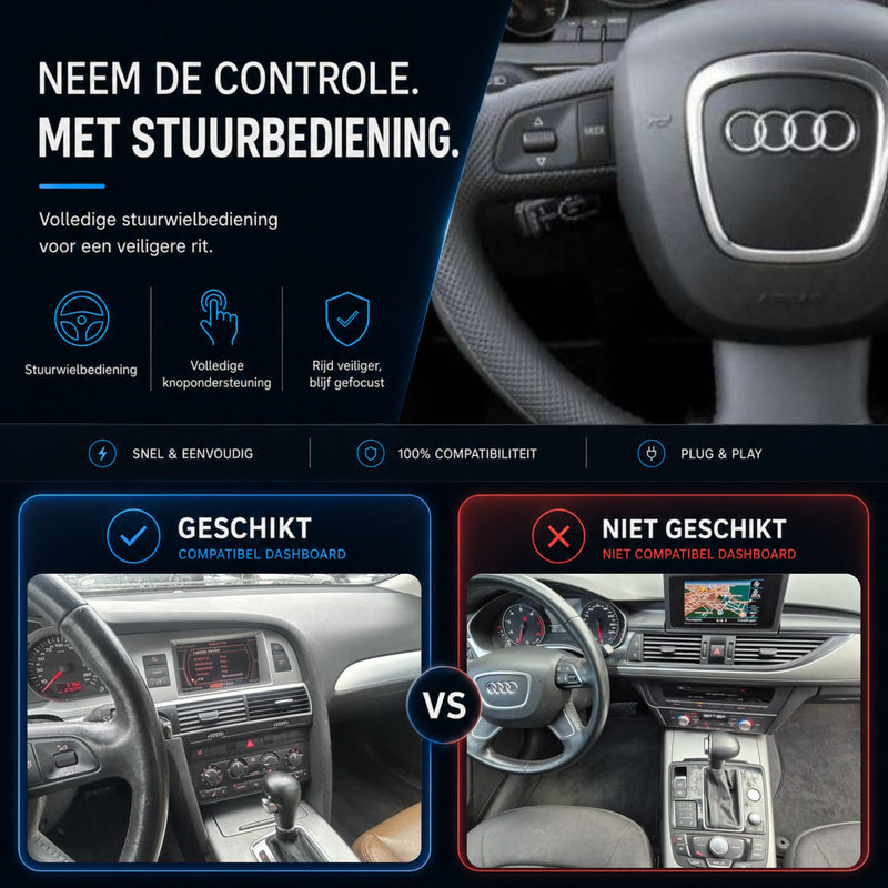 Audi A6, Audi S6 en Audi RS6 | 2006 t/m 2011 | CarPlay & Android Auto Box | MMI 3G-6
