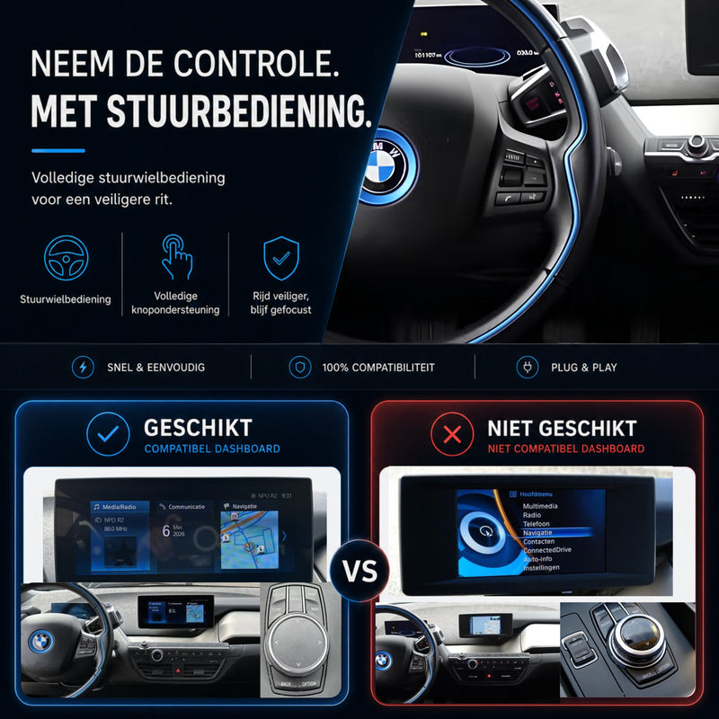 BMW i3 I01 LCI | 2018 t/m 2022 | CarPlay & Android Auto Box | NBT EVO-6