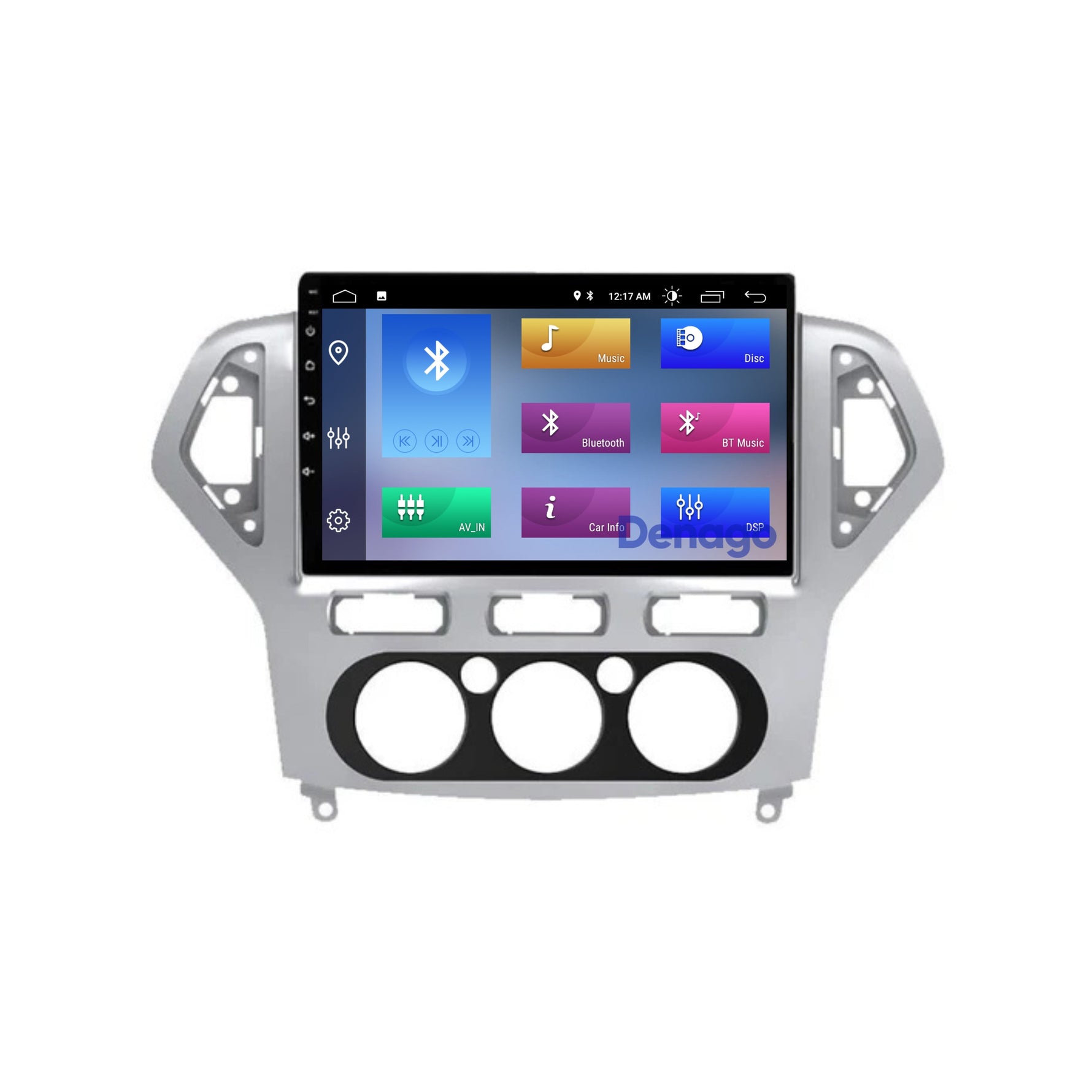 Ford Mondeo CarPlay autoradio | 2003 t/m 2014 | Denago DNG-A204 | 9 inch | Android 13 | Draadloos CarPlay & Android Auto | Zilverkleurig frame