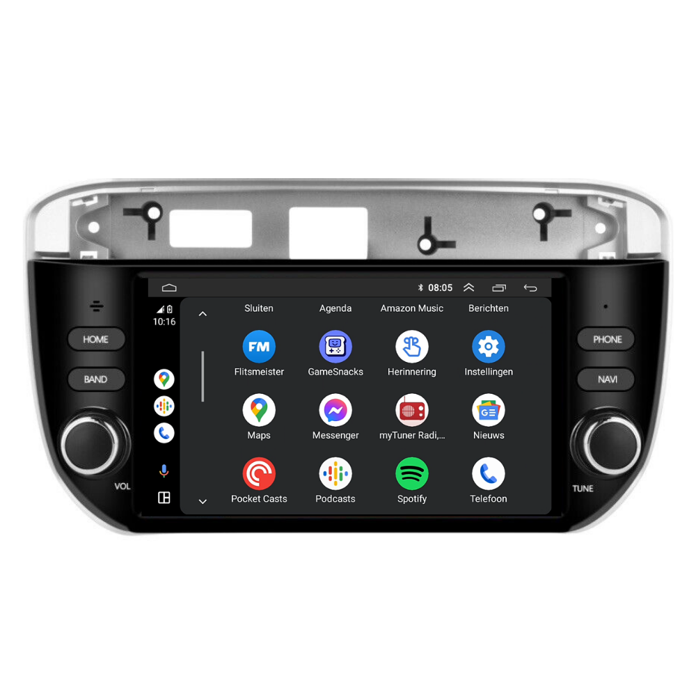 Fiat Punto/Linea CarPlay & Android Auto autoradio | 2010 t/m 2016 | Android 15 | Davilon-2
