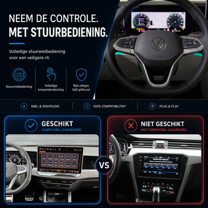 Volkswagen Passat | 2024 t/m 2026 | CarPlay & Android Auto Box | MIB3-6