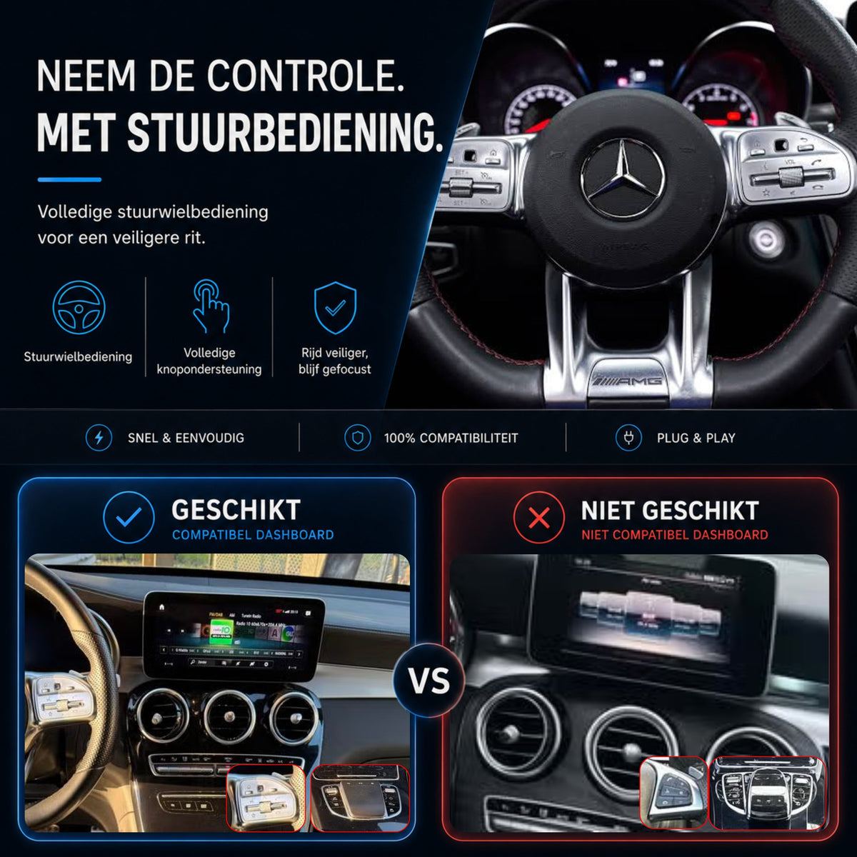 Mercedes GLC-Klasse W253 | 2019 t/m 2022 | CarPlay & Android Auto Box | NTG 6.0 (MBUX)-6