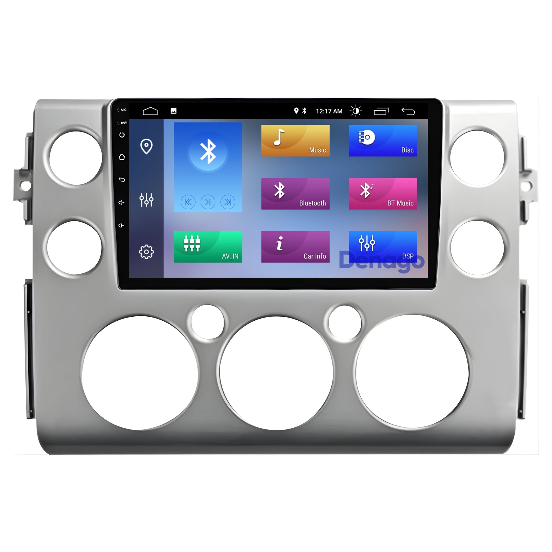 Toyota FJ Cruiser CarPlay autoradio | 2006 t/m 2017 | Denago DNG-A313 | 9 inch | Android 13 | Draadloos CarPlay & Android Auto | Zilver frame