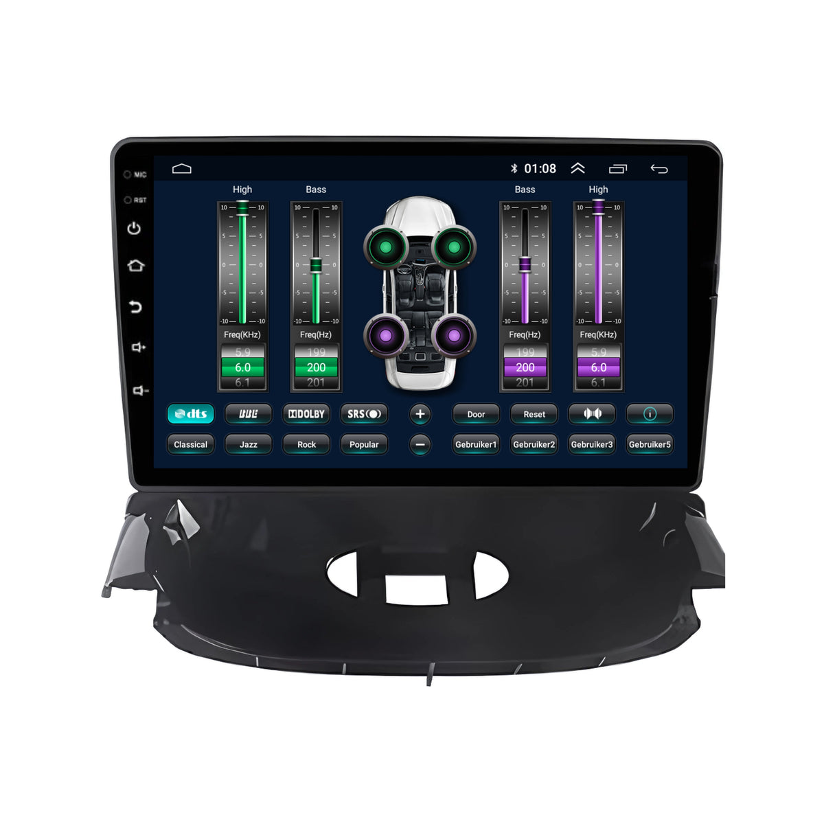Citroën C2 & Peugeot 206 | Android 13 | Autoradio | 2004 t/m 2013 | CarPlay & Android Auto-6