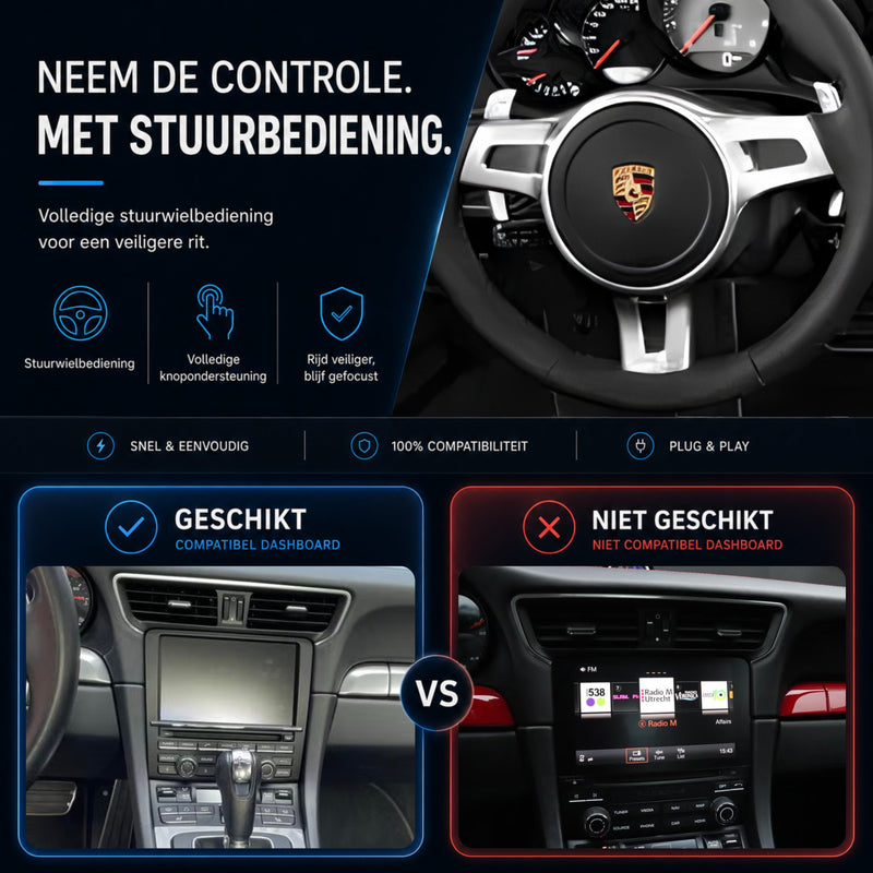 Porsche Boxster (987) | 2012 t/m 2016 | CarPlay & Android Auto Box | PCM 3.1-6