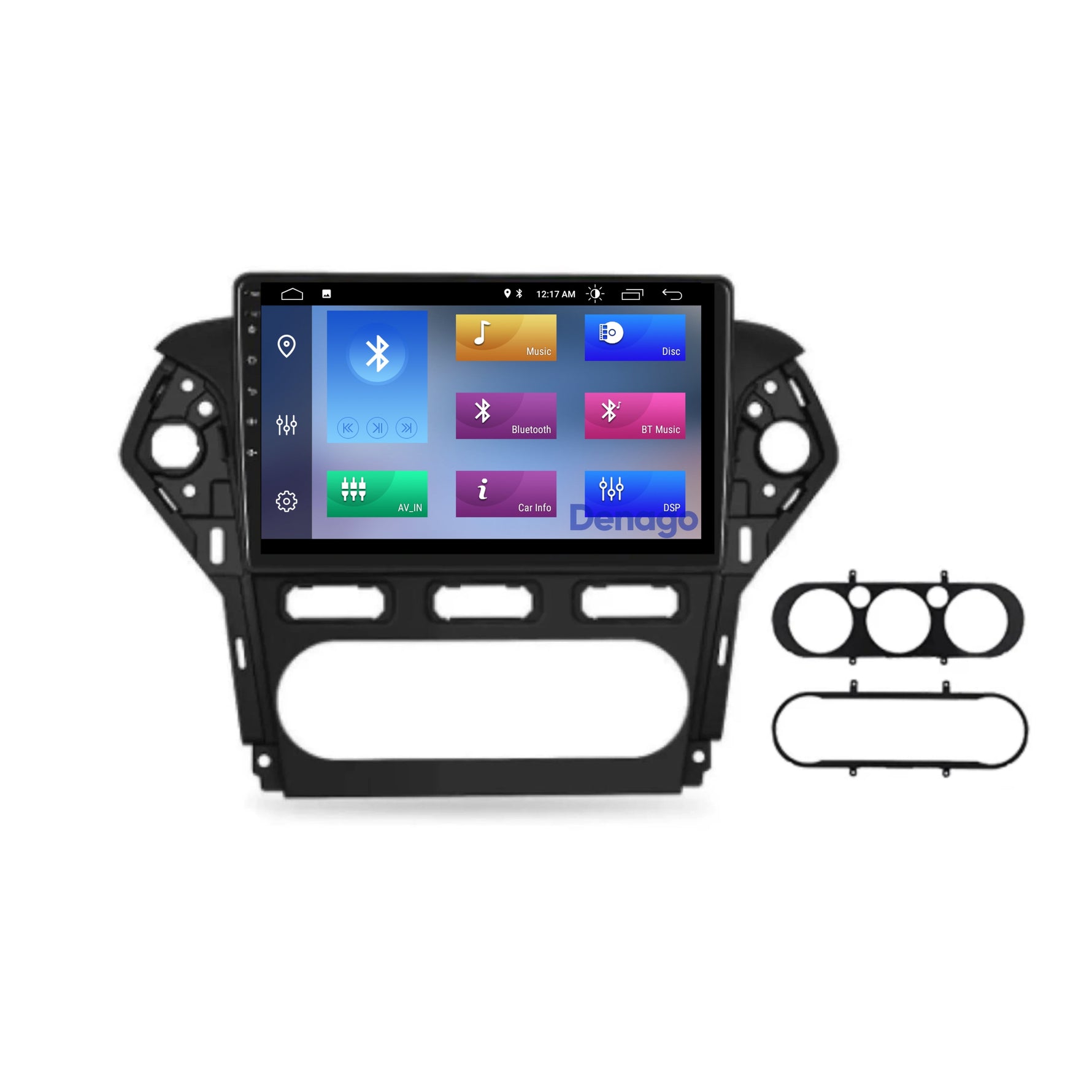 Ford Mondeo CarPlay autoradio | 2003 t/m 2014 | Denago DNG-A205 | 9 inch | Android 13 | Draadloos CarPlay & Android Auto | Zwart frame