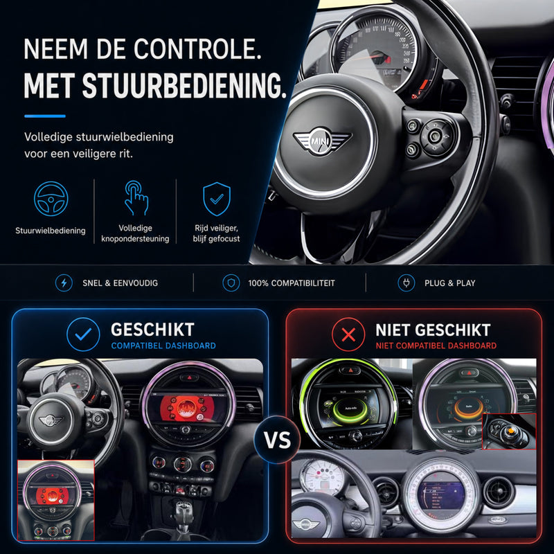 MINI Cabrio | 2018 t/m 2020 | CarPlay & Android Auto Box-6