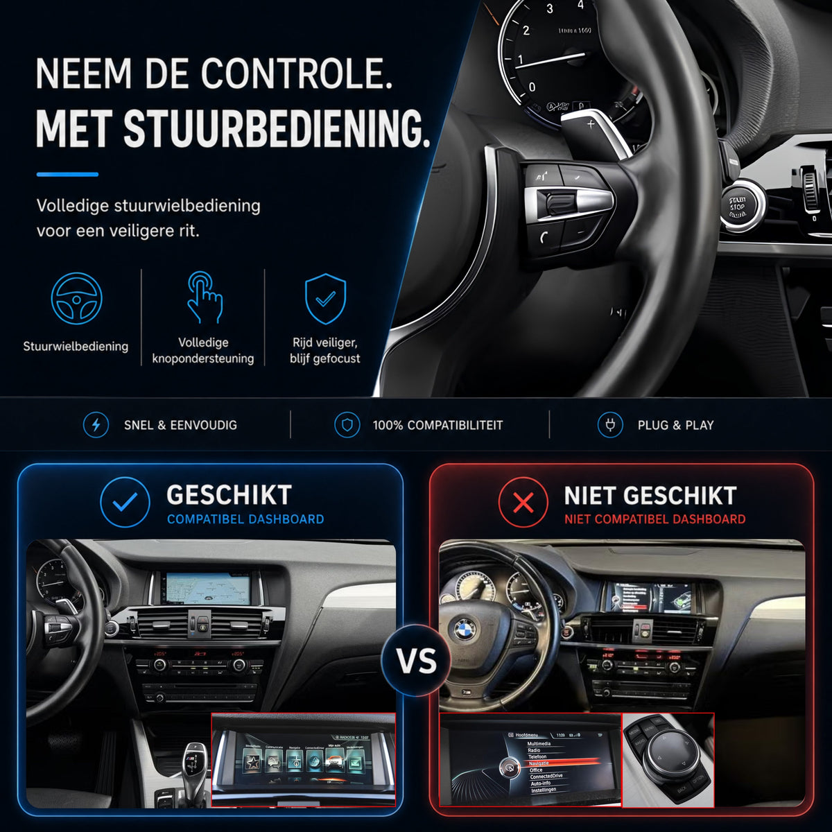 BMW X4 G02 | 2016 t/m 2019 | CarPlay & Android Auto Box | NBT EVO-6