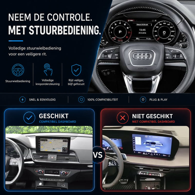 Audi Q5 en Audi SQ5 | 2019 t/m 2025 | CarPlay & Android Auto Box | MIB3-6
