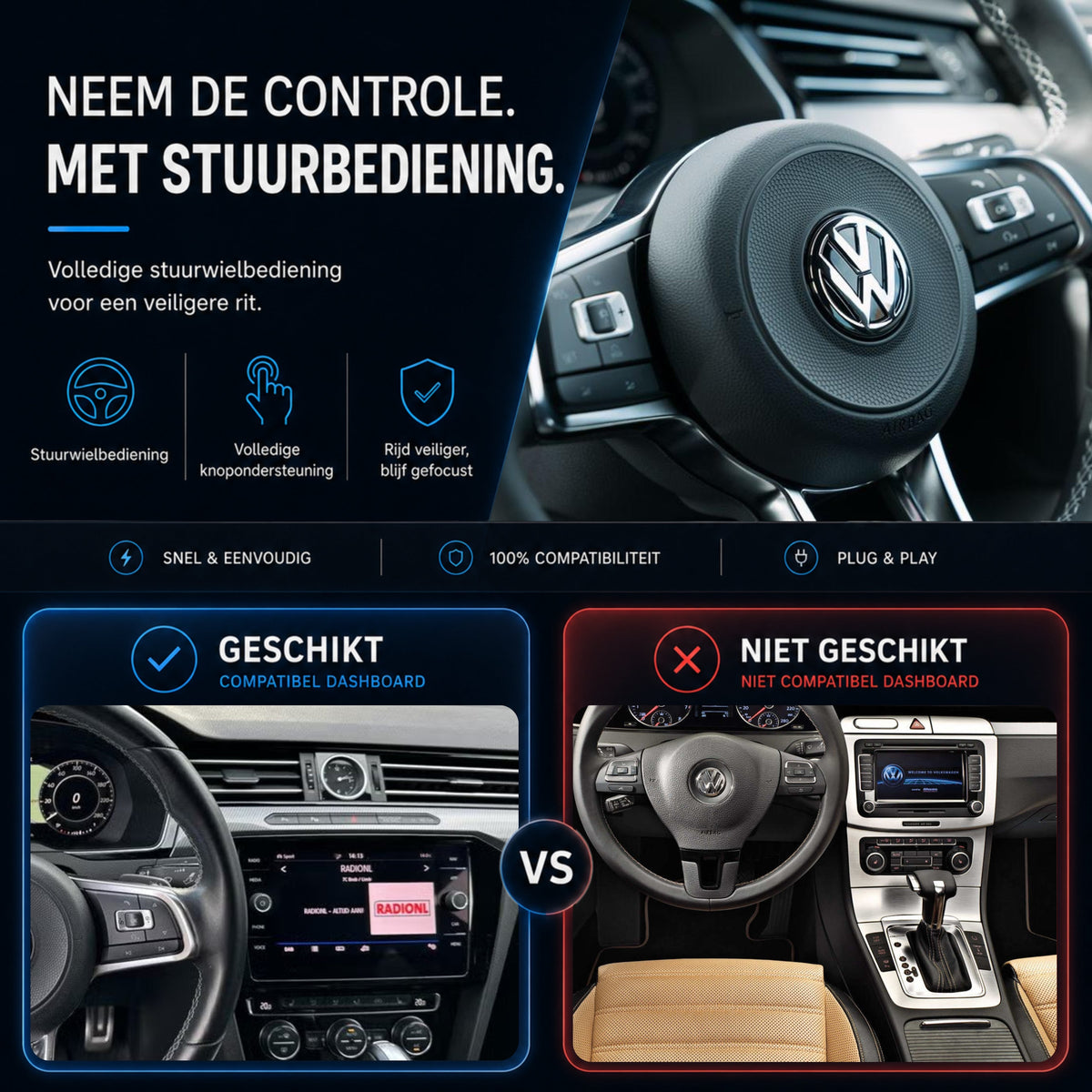Volkswagen Arteon | 2017 t/m 2026 | CarPlay & Android Auto Box | MIB-6