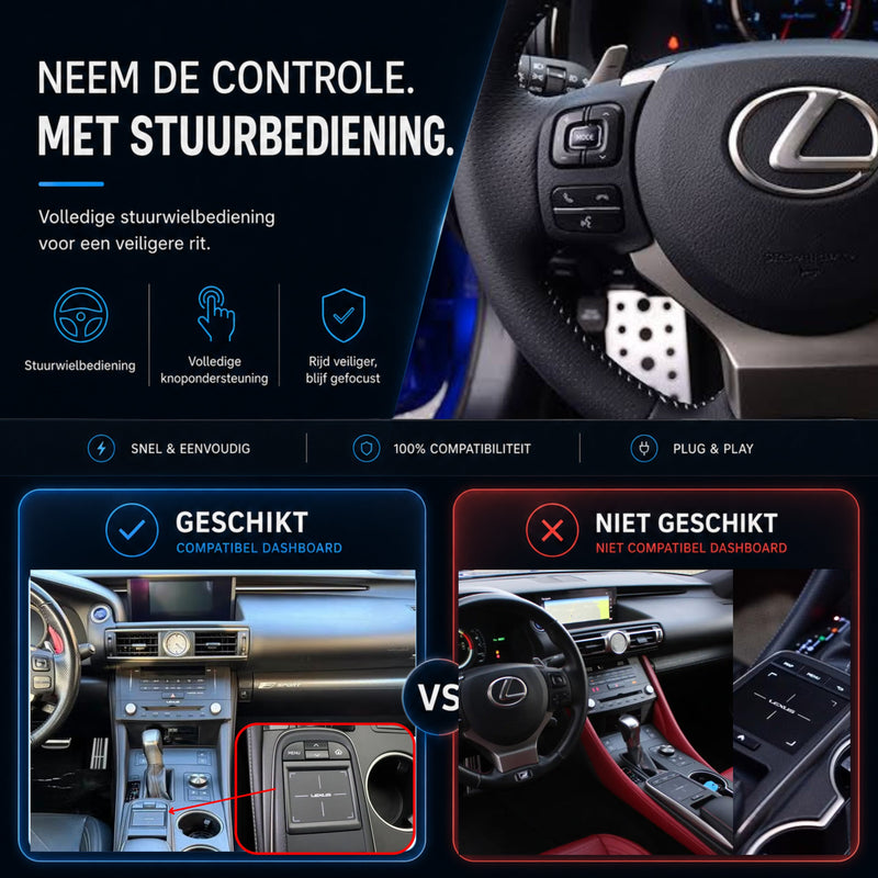 Lexus RC | 2014 t/m 2018 | CarPlay & Android Auto Box | Kleine touchpad-6