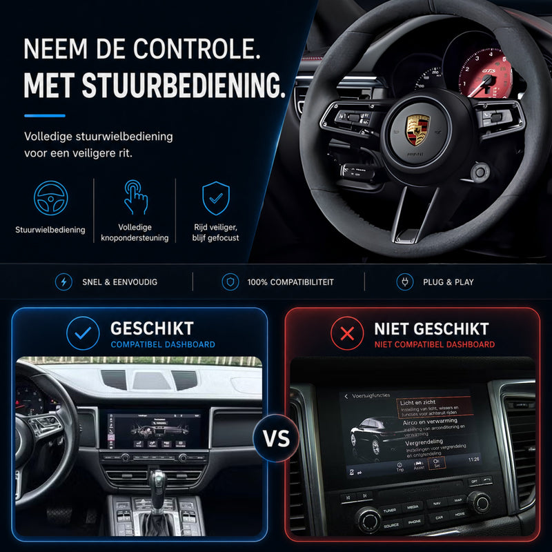 Porsche Macan | 2018 t/m 2026 | CarPlay & Android Auto Box | MIB3-7