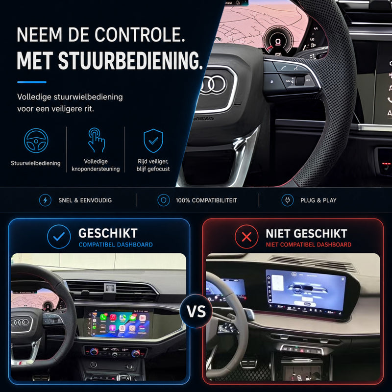 Audi Q3 en Audi RSQ3 | 2019 t/m 2025 | CarPlay & Android Auto Box | MIB3-6