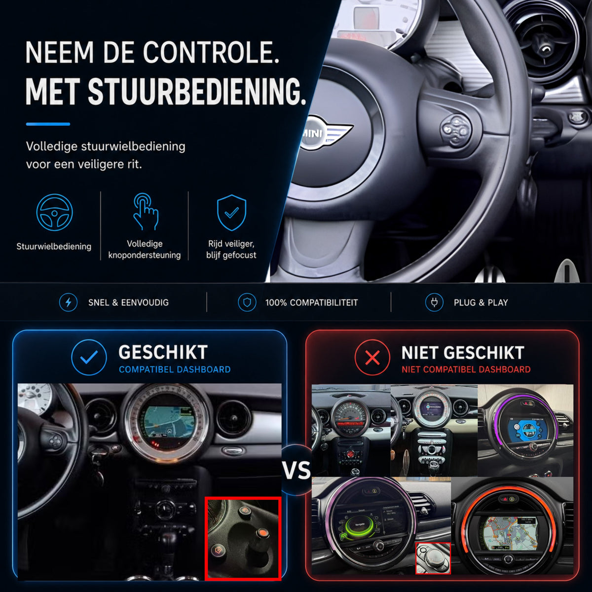 MINI Clubman | 2010 à 2015 | Boîtier CarPlay & Android Auto-6