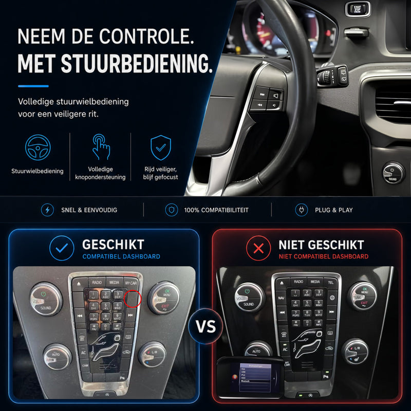 Volvo V40 | 2012 t/m 2014 | CarPlay & Android Auto Box | Sensus-6