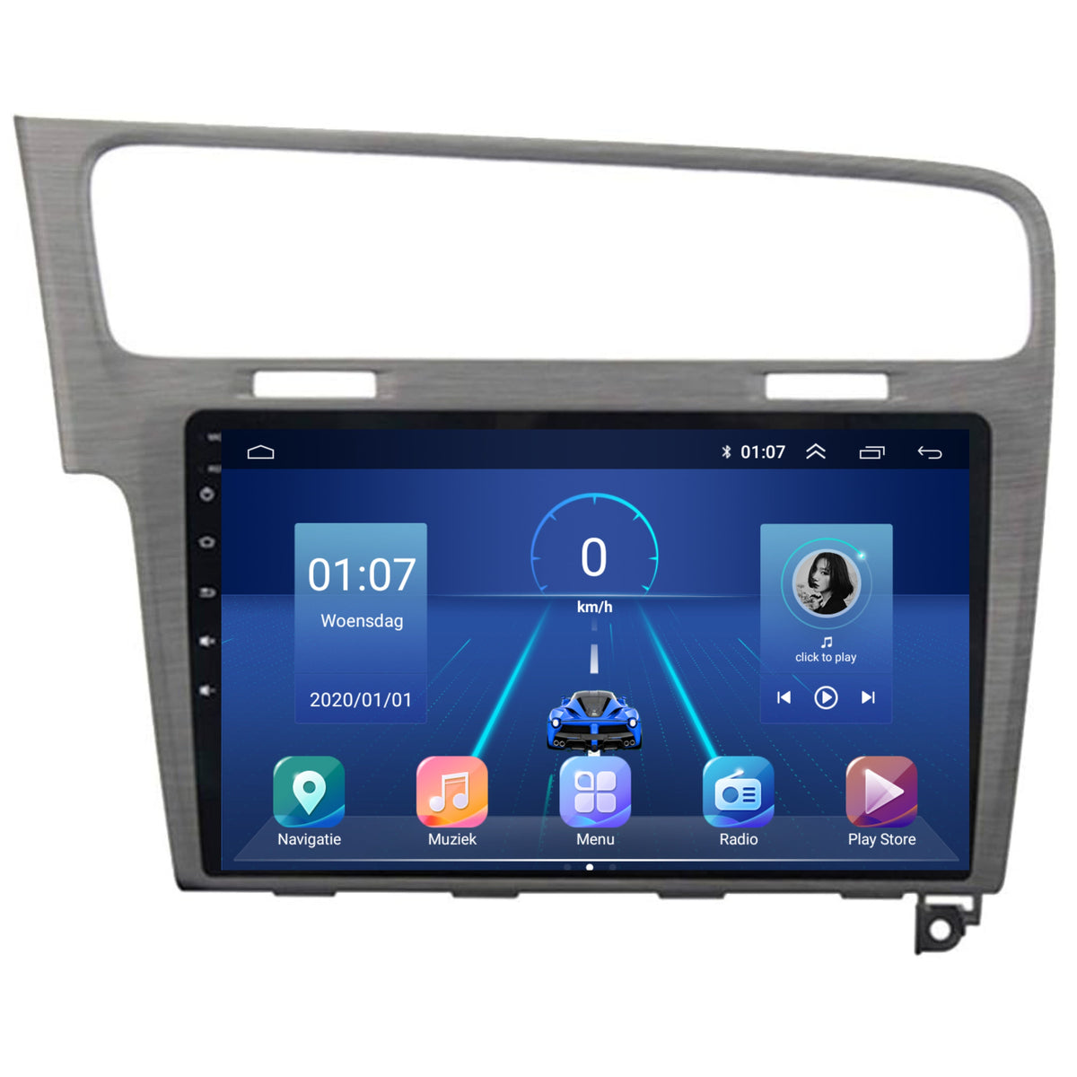 Volkswagen Golf 7 CarPlay & Android Auto autoradio | 2012 t/m 2020 | Android 15 | Davilon | Grijs-6