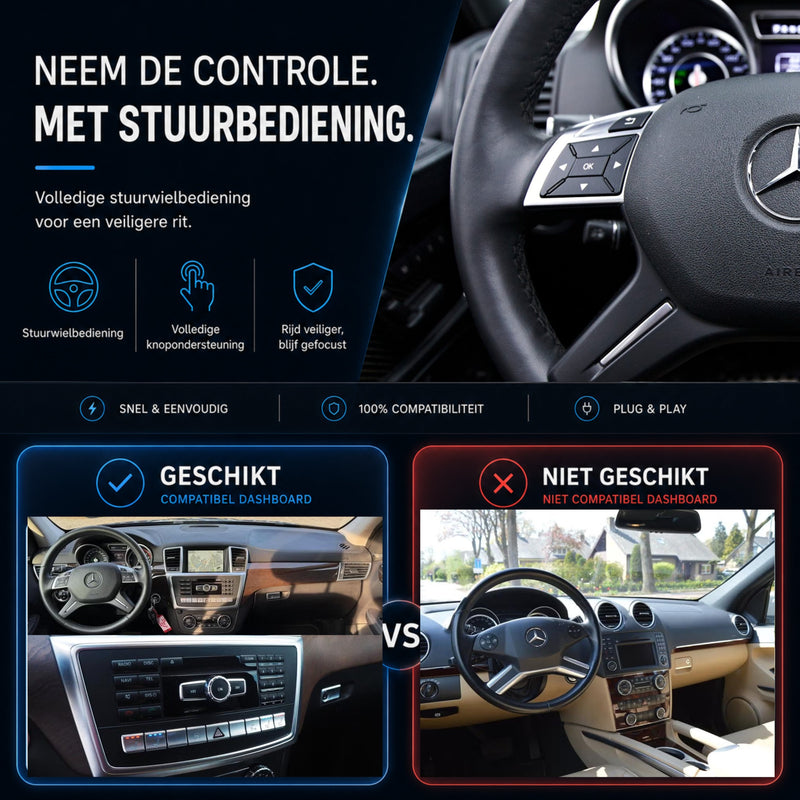 Mercedes GL-Klasse X166 | 2012 t/m 2016 | CarPlay & Android Auto Box | NTG 4.5-6