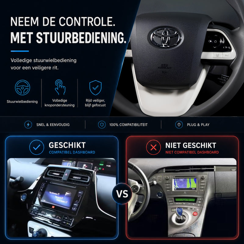 Toyota Prius | 2016 t/m 2018 | CarPlay & Android Auto Box | Touch 2 | Fujitsu-6