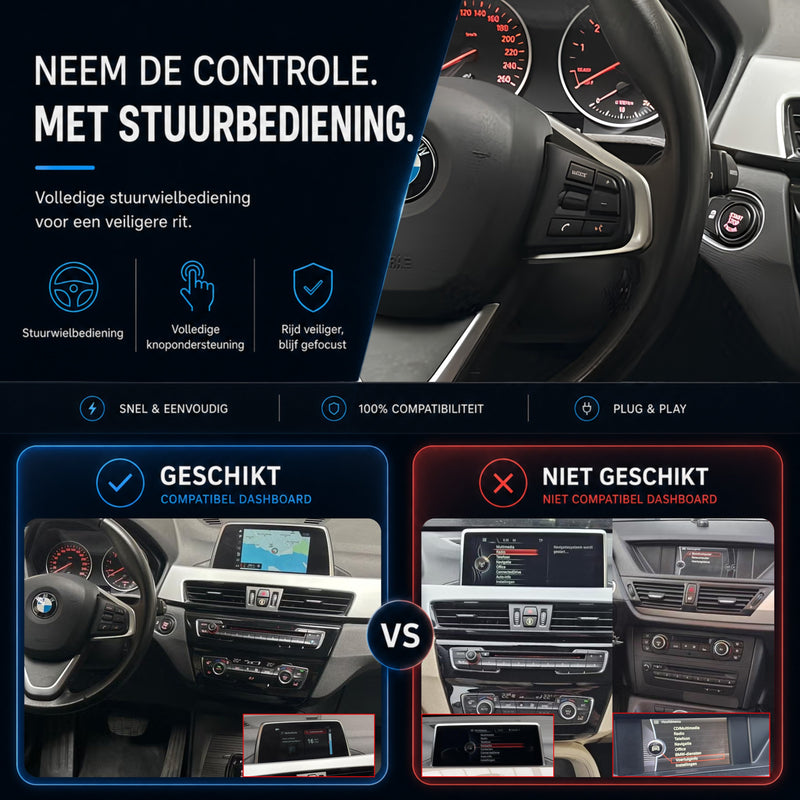 BMW X1 F48 | 2018 t/m 2022 | CarPlay & Android Auto Box | NBT EVO-6