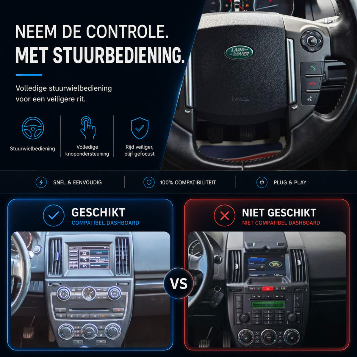 Land Rover Freelander 2 | 2013 t/m 2015 | CarPlay & Android Auto Box | Bosch-6