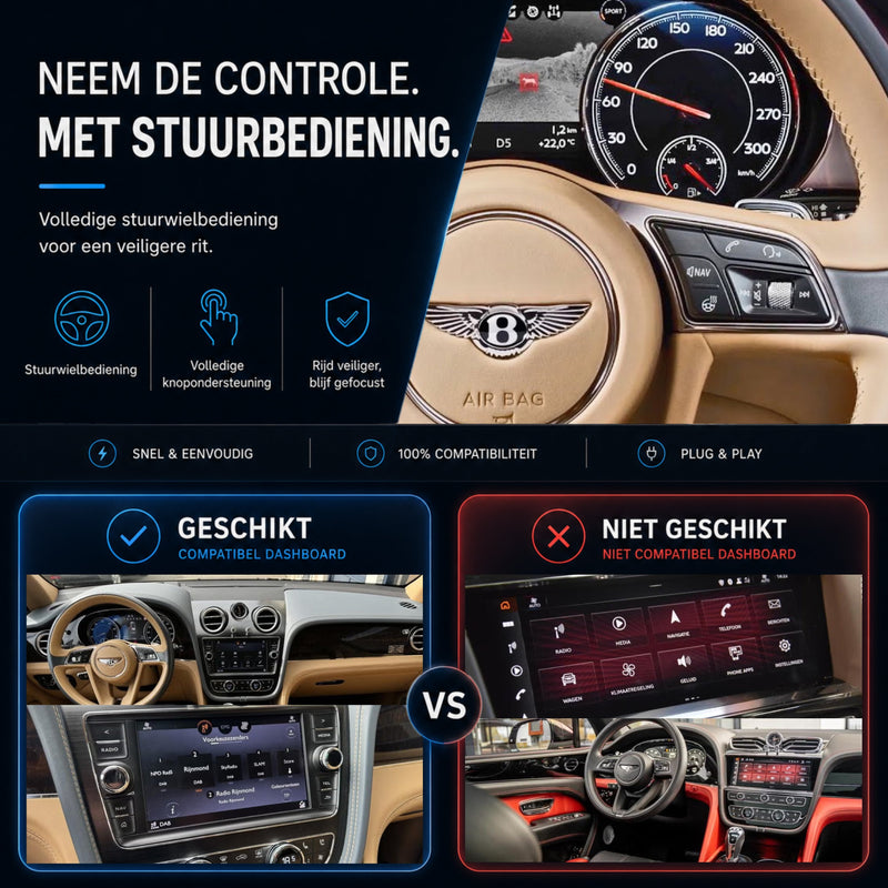 Bentley Bentayga | 2016 t/m 2019 | CarPlay & Android Auto Box-6