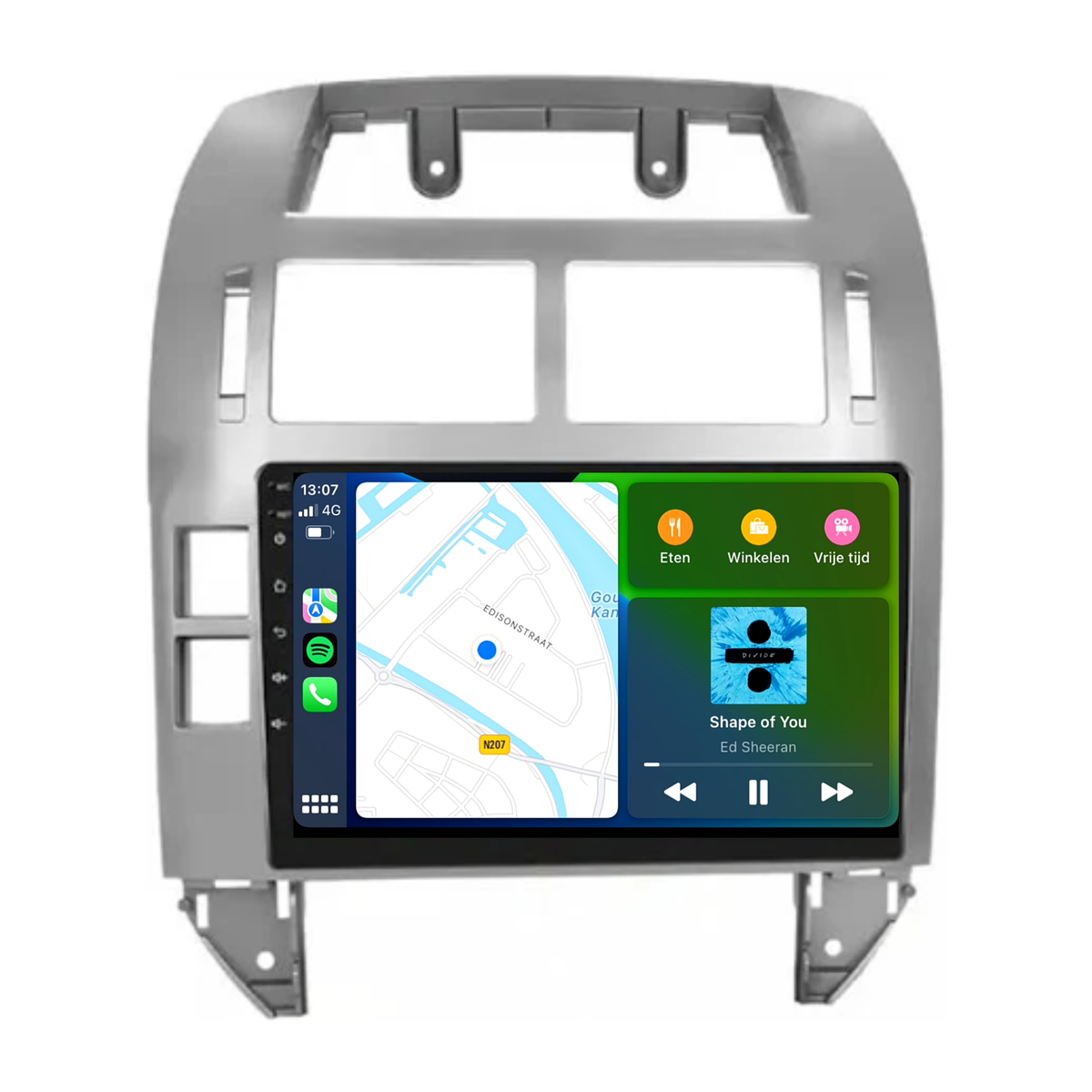 Volkswage Polo | Android 13 | Autoradio | 1999 t/m 2009 | CarPlay & Android Auto | Grijs-2