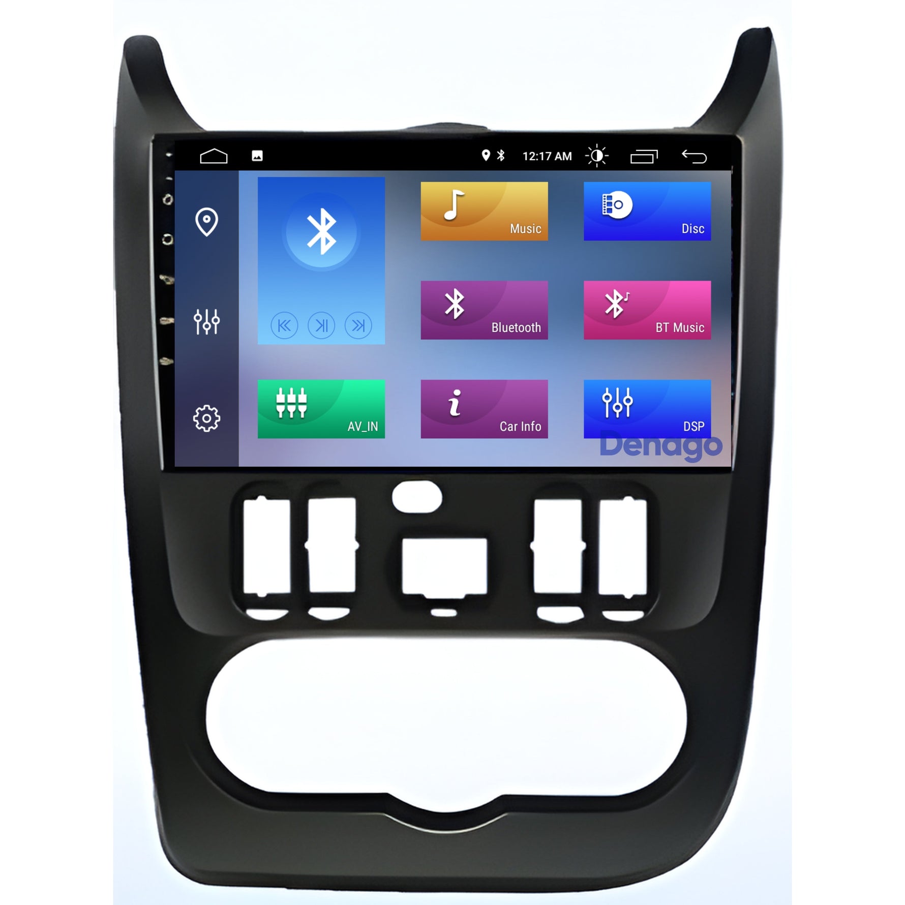 Dacia Logan CarPlay autoradio | Denago DNG-A344 | 2010 t/m 2013 | 9 inch  Android 13 | Draadloos CarPlay & Android Auto