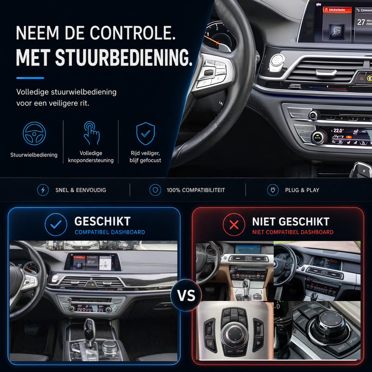 BMW 7 Serie G11/G12 | 2015 t/m 2019 | CarPlay & Android Auto Box | NBT EVO-6