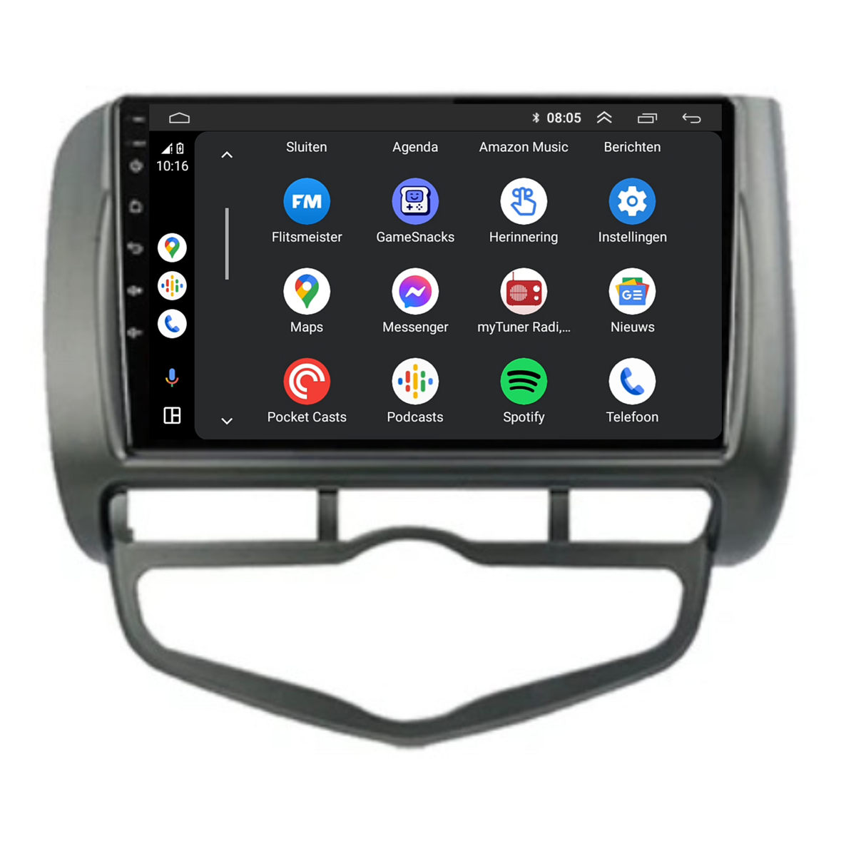 CarPlay Honda Jazz | Android 13 | Autoradio | 2005 t/m 2008 | Carplay & Android Auto-5