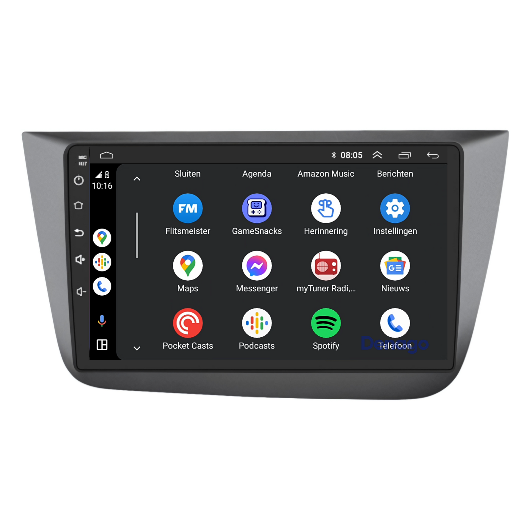 Seat Altea CarPlay autoradio | 2004 t/m 2015 | Denago DNG-A38 | 9 inch | Android 13 | Draadloos CarPlay & Android Auto