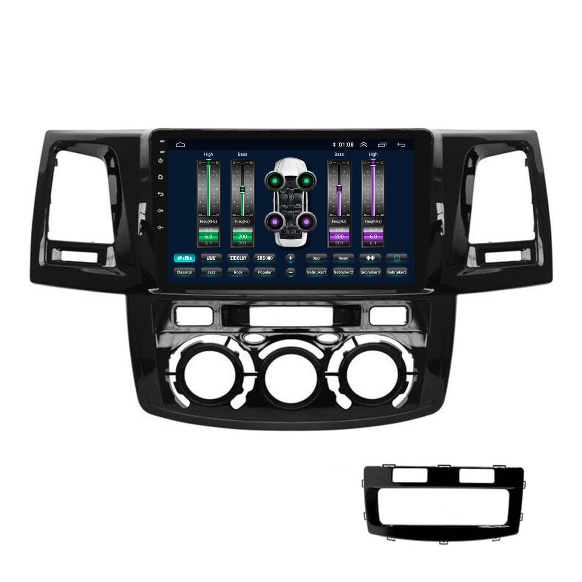 Autoradio CarPlay & Android Auto pour Toyota Hilux | 2008 à 2016 | Android 13 | Davilon | Pour climatisation manuelle-7