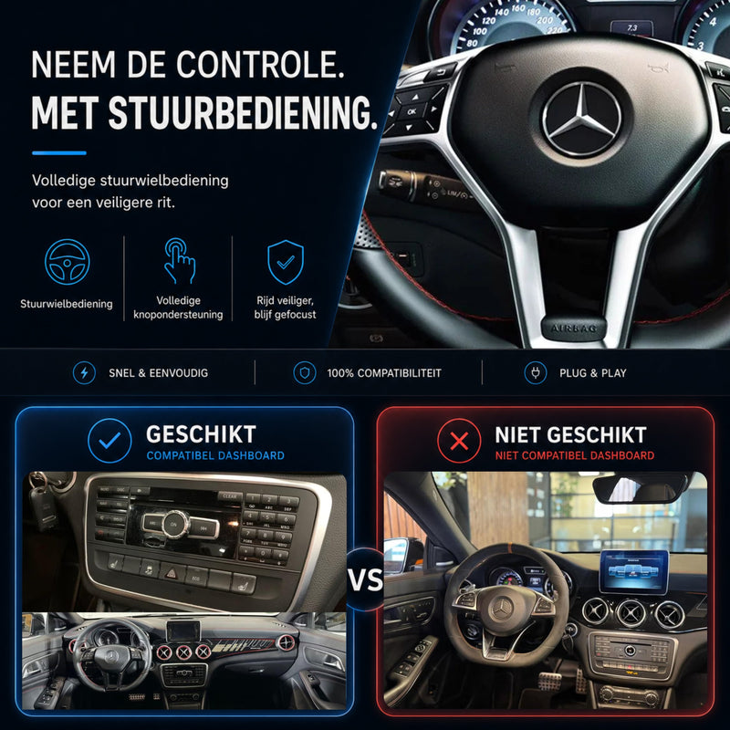 Mercedes CLA-Klasse | 2013 bis 2014 | CarPlay & Android Auto Box | NTG 4.5-6