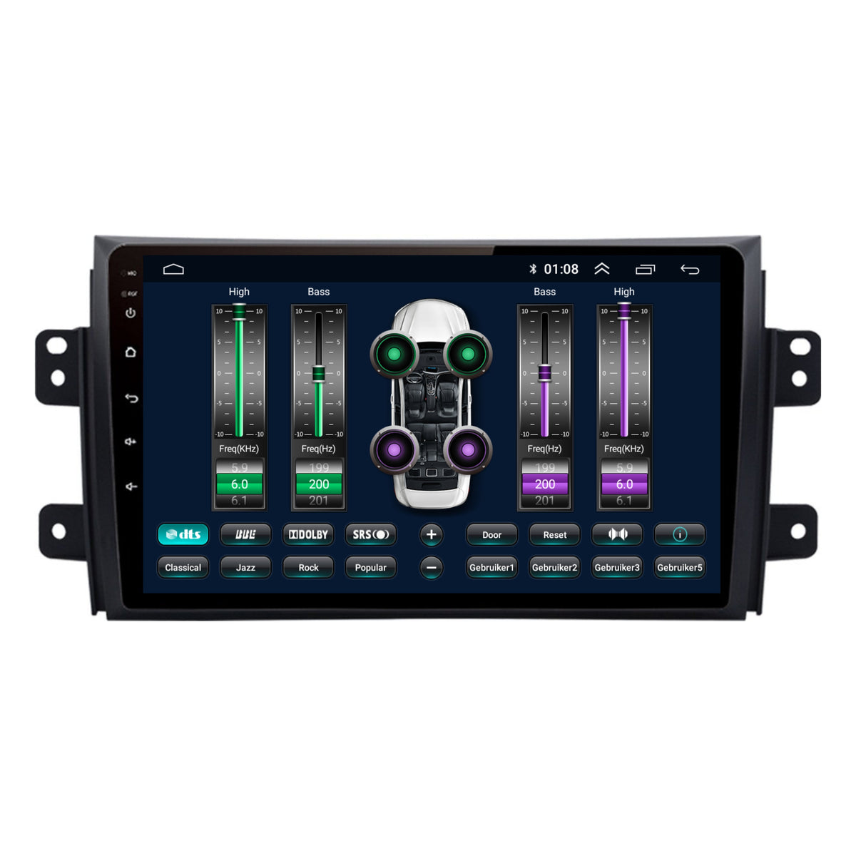 Suzuki SX4 CarPlay & Android Auto Autoradio | 2006 bis 2011 | Android 13 | Davilon-7