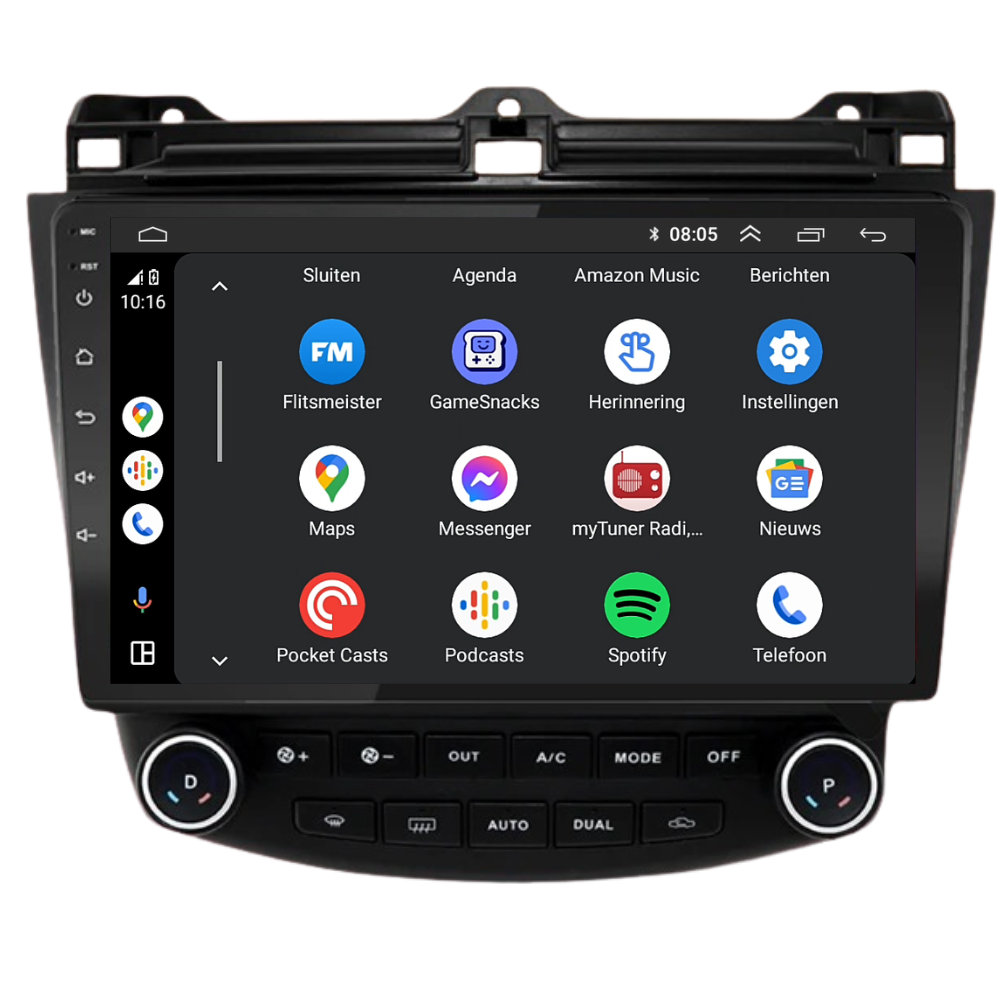 Honda Accord CarPlay & Android Auto autoradio | 2003 t/m 2008 | Android 15 | Davilon-6