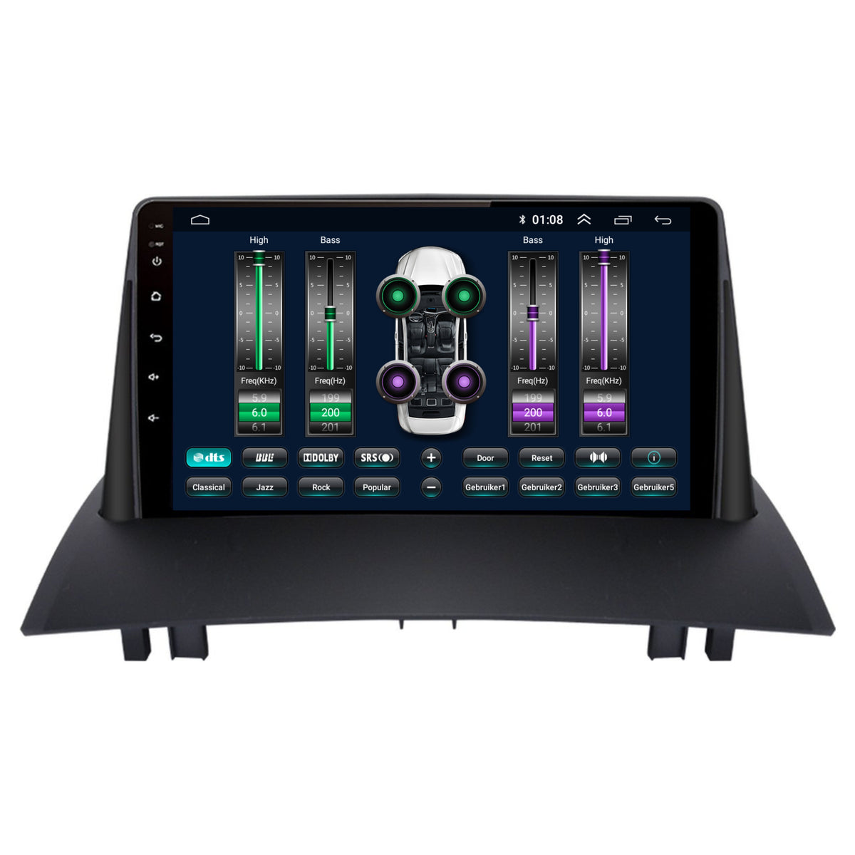 Renault Megane 2 | Android 13 | Autoradio | 2003 t/m 2008 | CarPlay & Android Auto-8