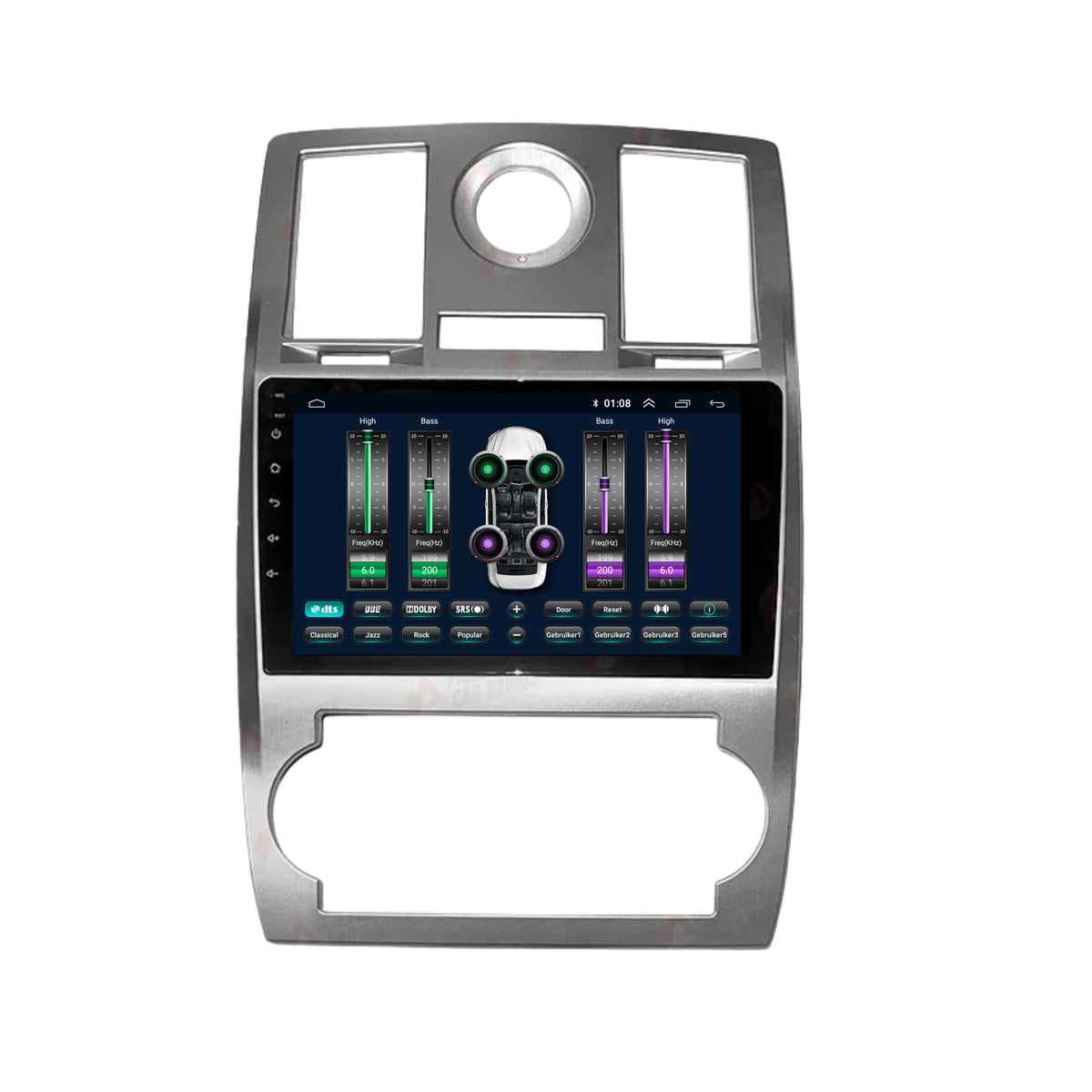 Chrysler 300C CarPlay & Android Auto car radio | 2005 to 2007 | Android 13 | Davilon-7