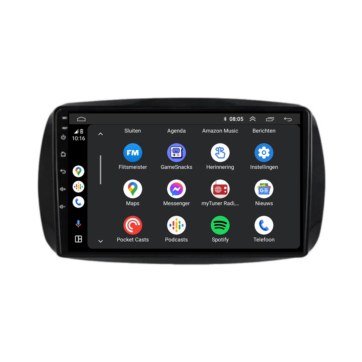 Smart Fortwo | Forfour | Android 13 | Autoradio | 2015 t/m 2019 | Carplay & Android Auto-2