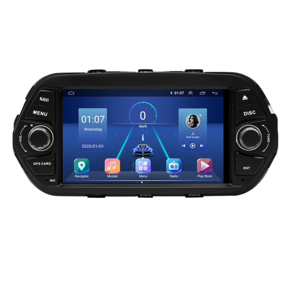 Fiat Tipo CarPlay & Android Auto autoradio | 2015 t/m 2019 | Android 15 | Davilon-6