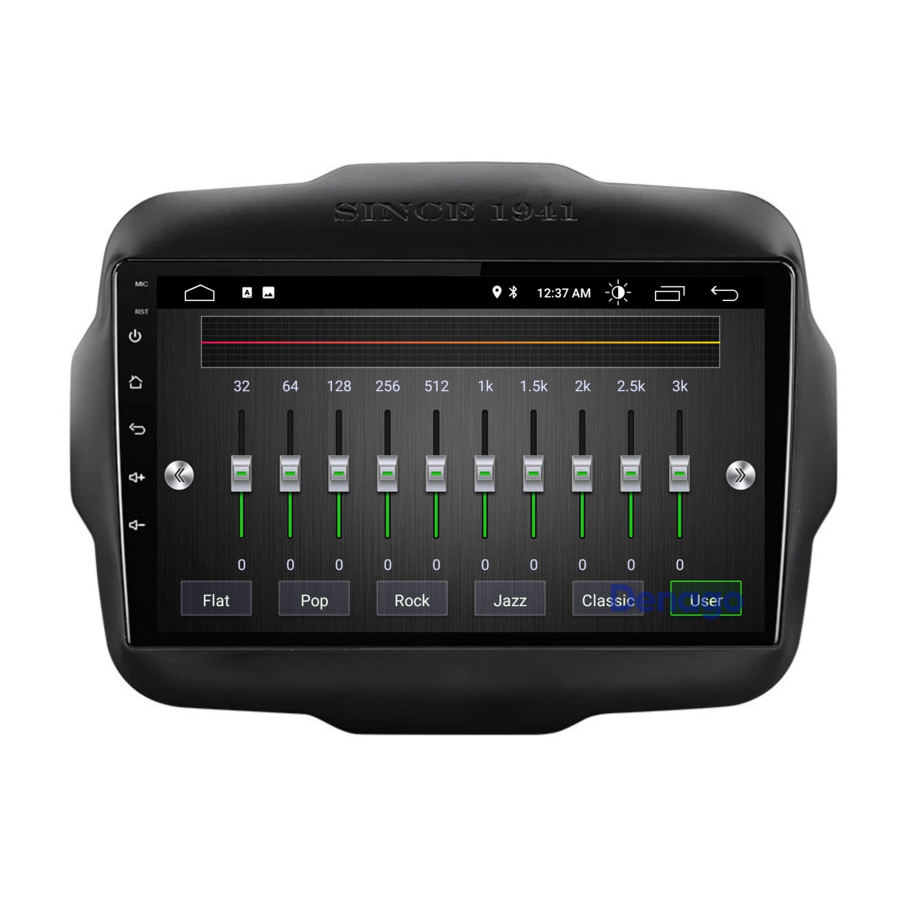 Jeep Renegade CarPlay autoradio | 2014 t/m 2023 | Denago DNG-A123 | 9 inch | Android 13 | Draadloos CarPlay & Android Auto