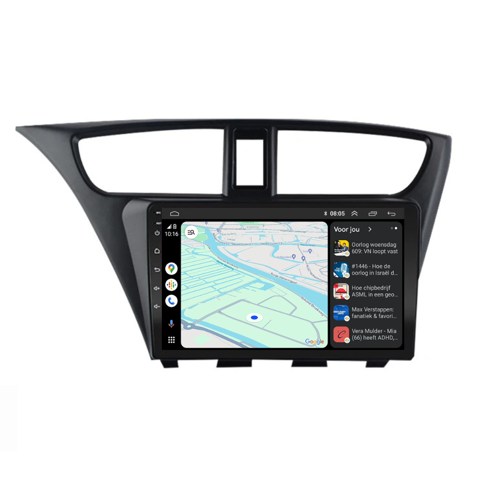 Honda Civic | Android 13 | Autoradio | 2012 t/m 2016 | Carplay & Android Auto