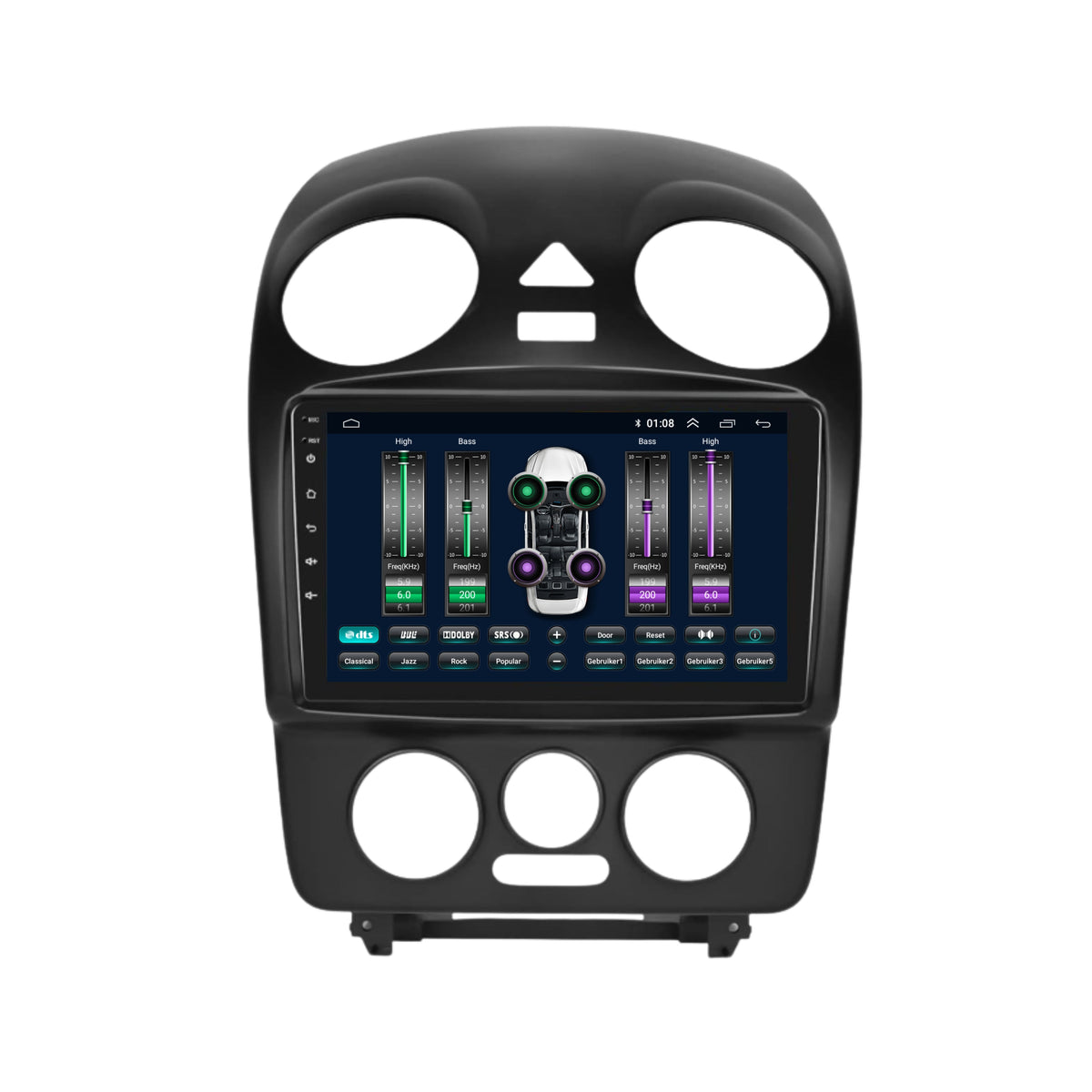 Volkswagen Beetle | Android 13 | Autoradio | 2004 t/m 2010 | CarPlay & Android Auto-7
