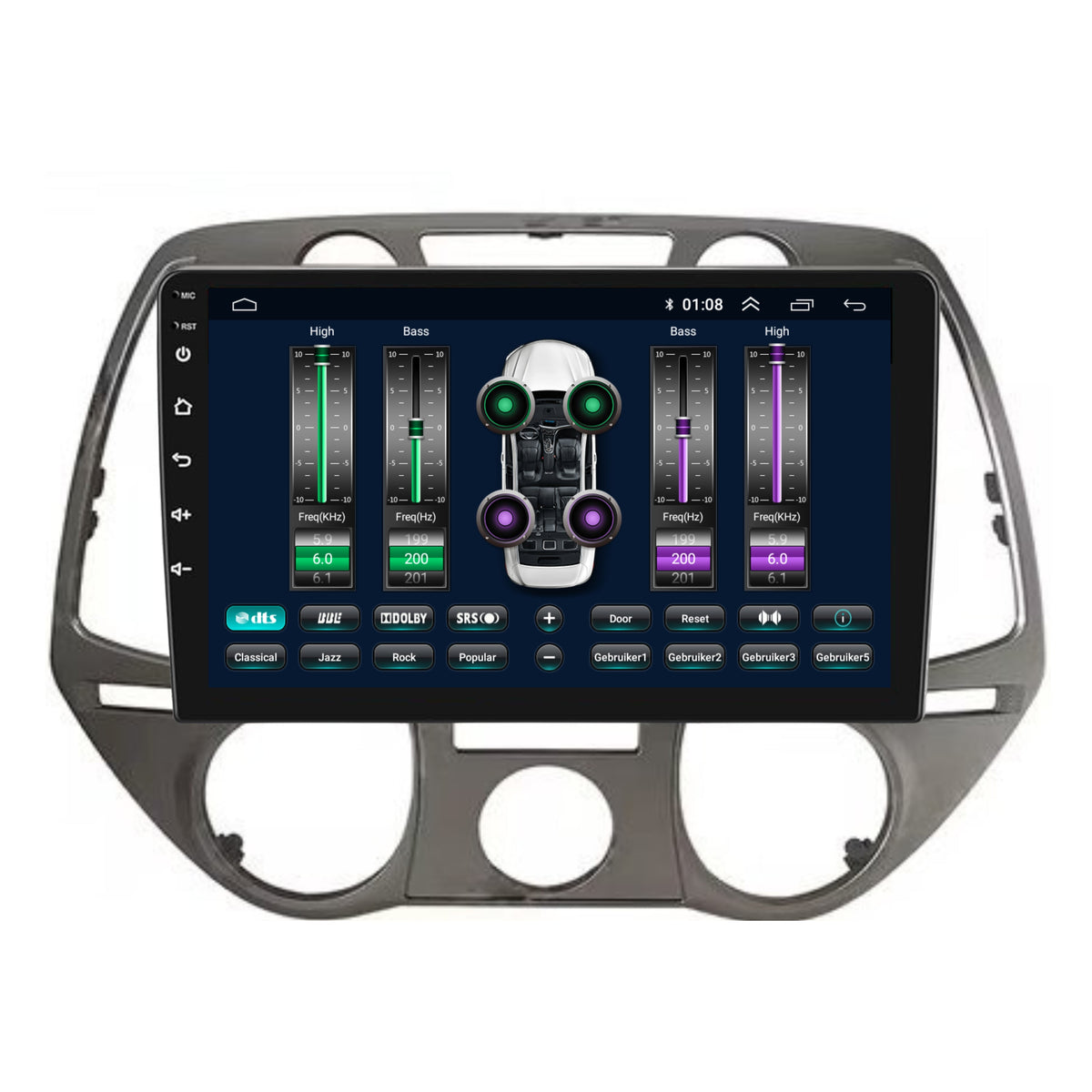 Hyundai I20 | 2008 t/m 2014 | Android 13 | Draadloos Apple Carplay & Android auto-8