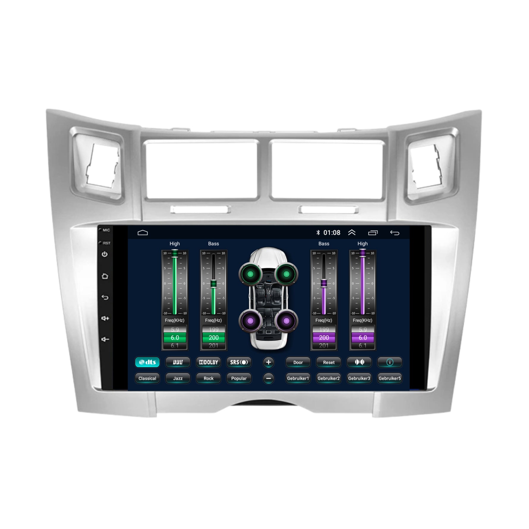Toyota Yaris | Android 13 | Autoradio | 2005 t/m 2012 | CarPlay & Android Auto