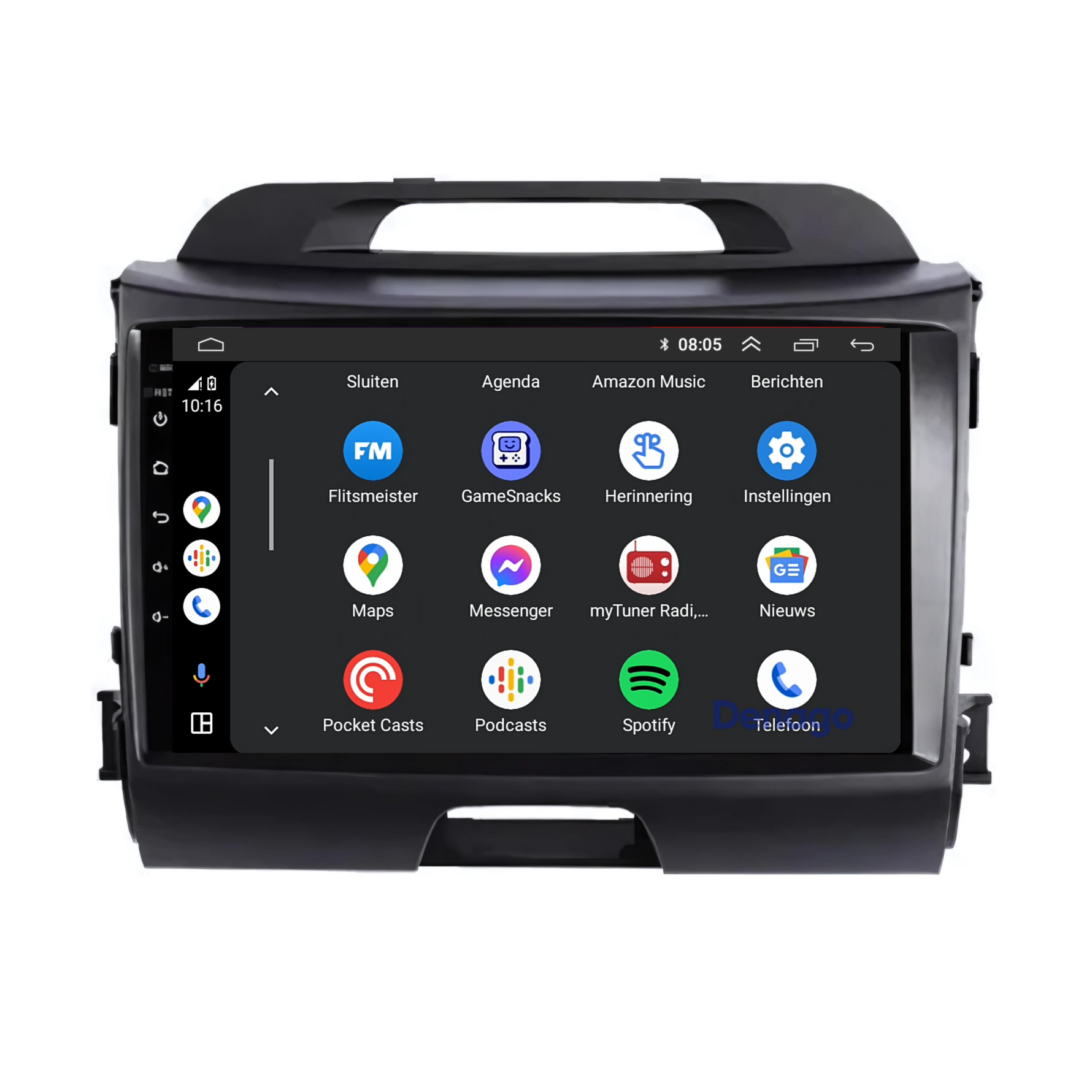 Kia Sportage CarPlay autoradio | 2010 t/m 2015 | Denago DNG-A33 | 9 inch | Android 13 | Draadloos CarPlay & Android Auto