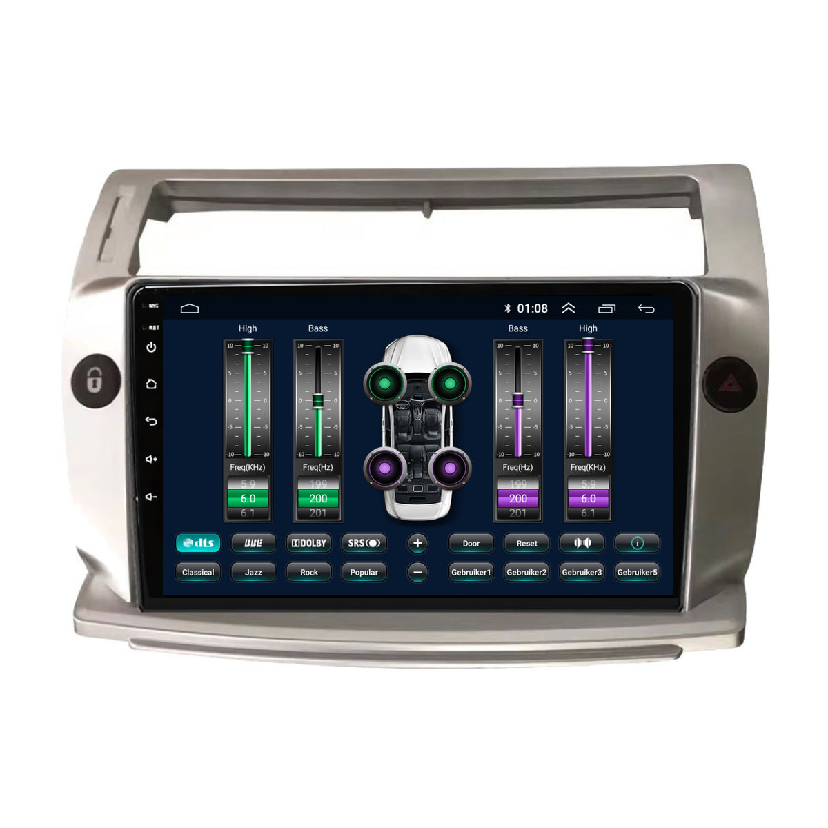 Citroën C4 Android 13 autoradio CarPlay Android Auto 2004-2010-7