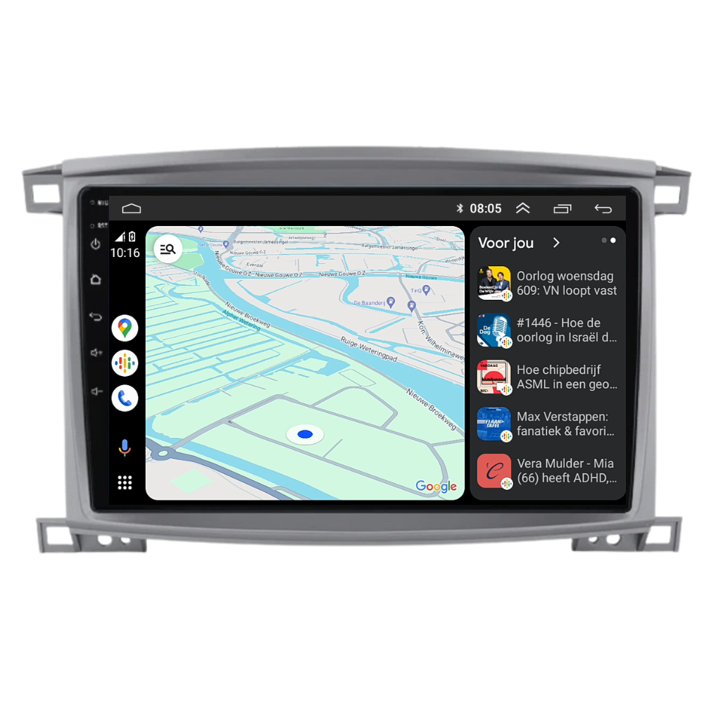 Toyota Land Cruiser LC100 | Android 13 | Autoradio | 2005 t/m 2007 | CarPlay & Android Auto-7
