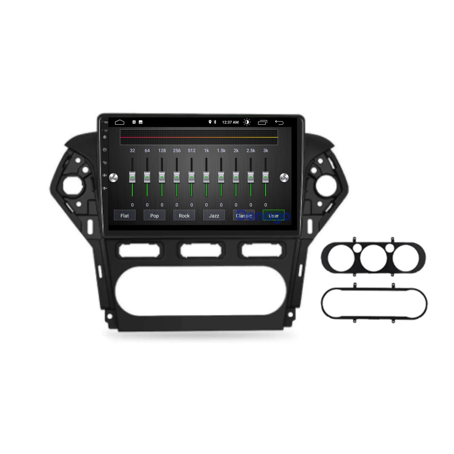 Ford Mondeo CarPlay autoradio | 2003 t/m 2014 | Denago DNG-A205 | 9 inch | Android 13 | Draadloos CarPlay & Android Auto | Zwart frame