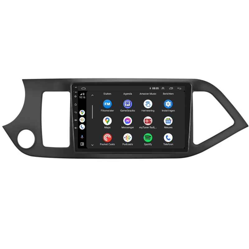 Kia Picanto Android 13 autoradio CarPlay Android Auto 2011-2016-6