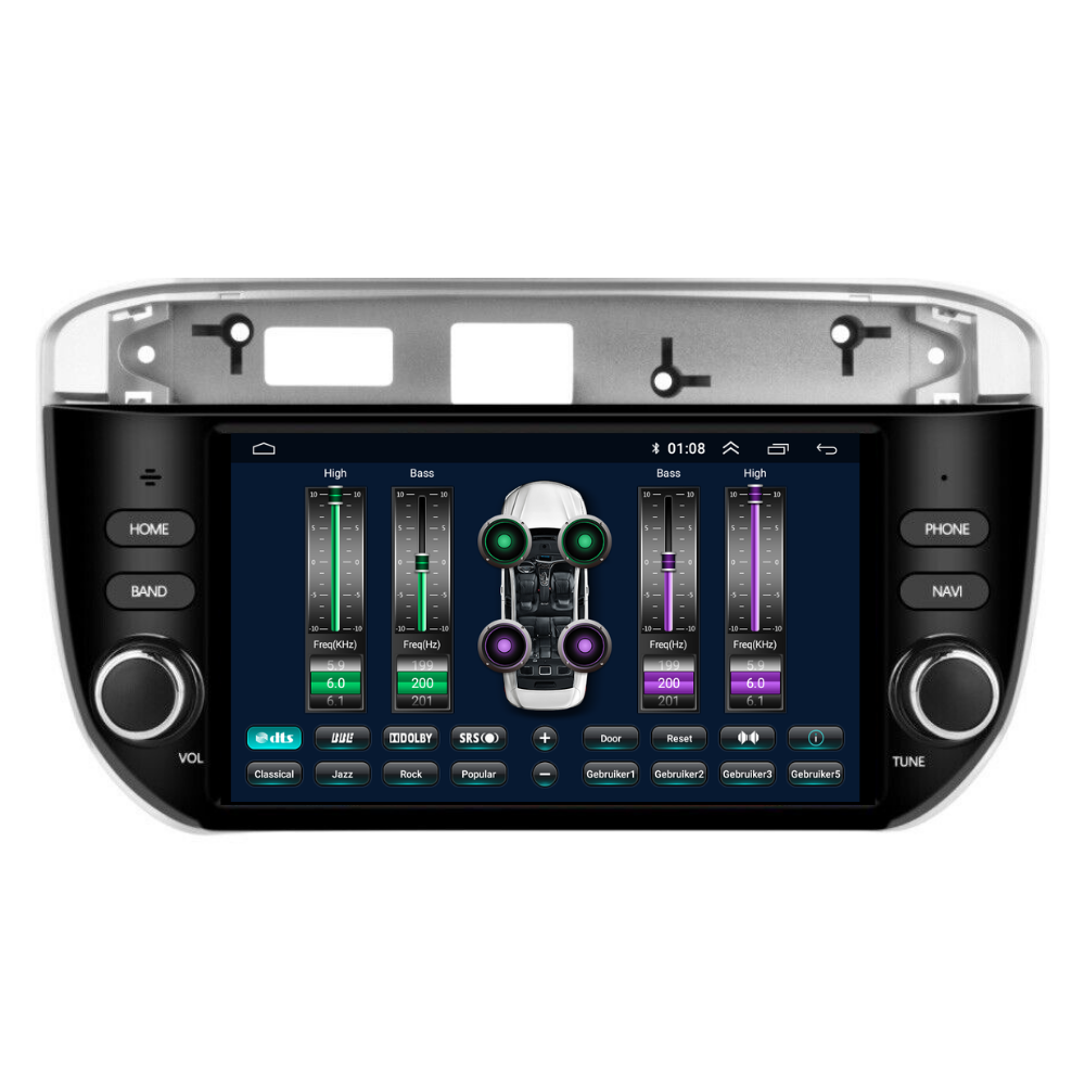 Fiat Punto/Linea CarPlay & Android Auto autoradio | 2010 t/m 2016 | Android 15 | Davilon-9